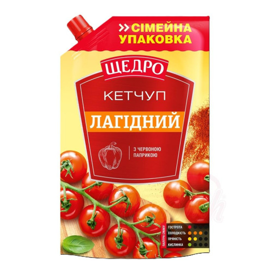 Кетчуп Щедро Лагидний 360г