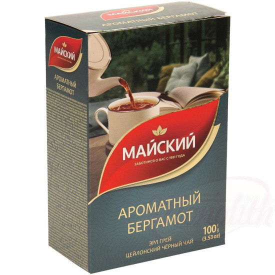 Чай черный Майский Ароматный бергамот 100г