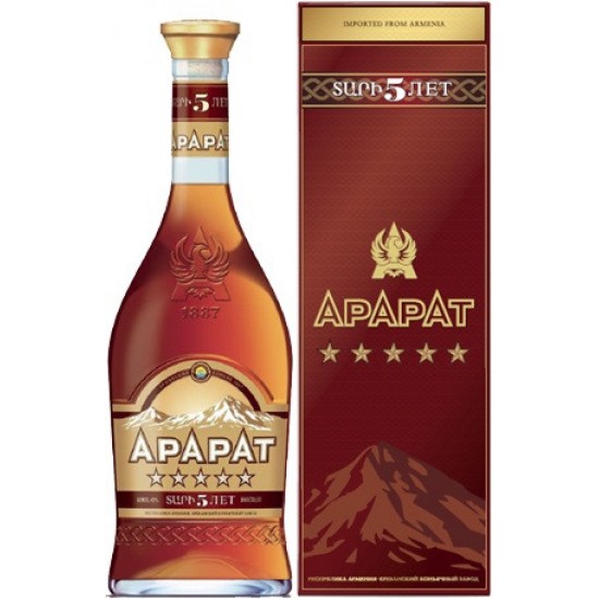Ararat brandy 5 éves ajándékcsomagolásban 40% 0,5l