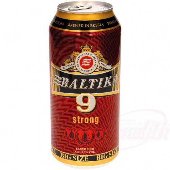 Sör Baltika 9, 8,0% alk, 0.9L