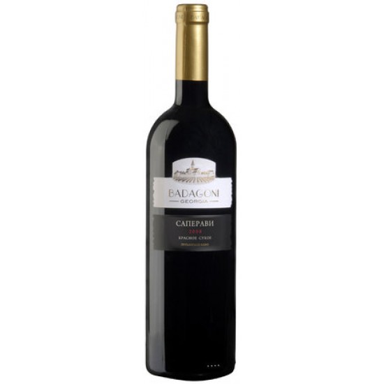 Grúz vörös bor száráz Szaperavi Badagoni 12% alk, 0,75L