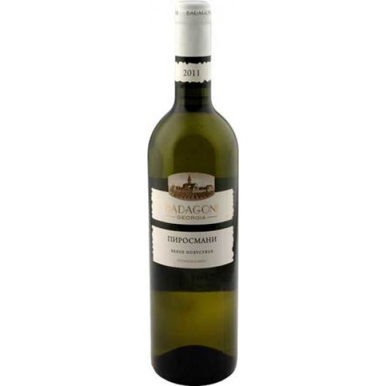 Grúz fehér félszáráz bor Piroszmani Badagoni 0,75L, 11% alc