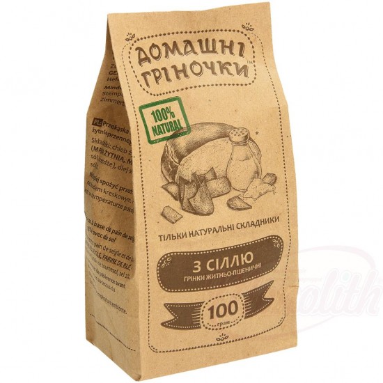 Гренки домашние с солью 100 гр