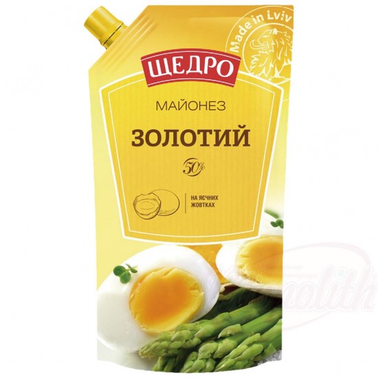 Майонез золотой Щедро 300г 50% жирн