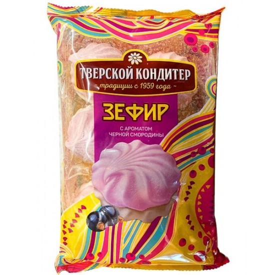 Зефир Тверской кондитер черная смородина 250г
