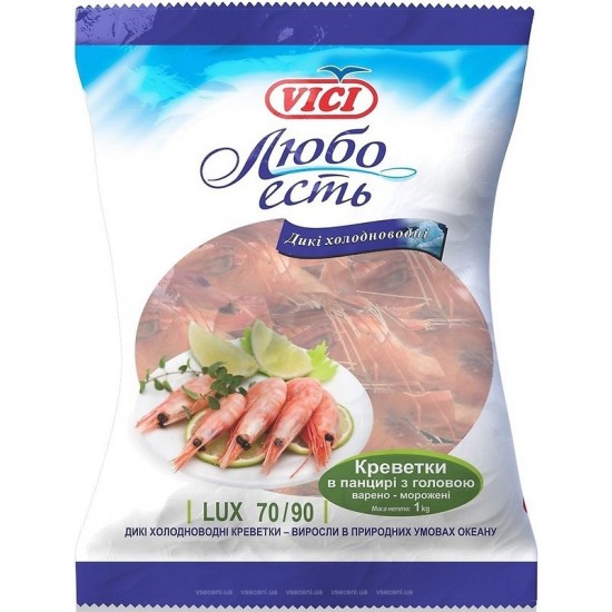 Креветки ВИЦИ 90/150 6-7см 350г