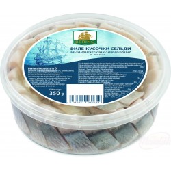 Филе сельди кусочки 350 гр Беринг