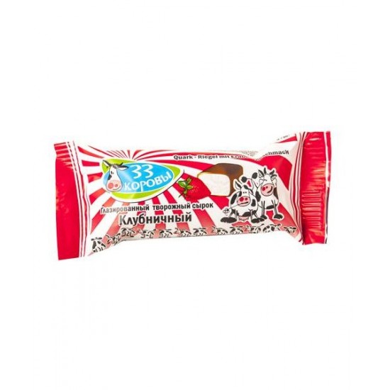 Сырок 33 коровы с клубникой 38г