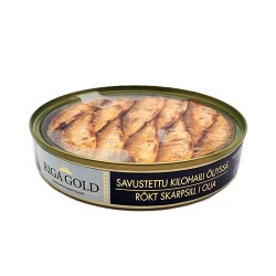 Шпроты в масле RIGA GOLD 160g с прозр.крышкой