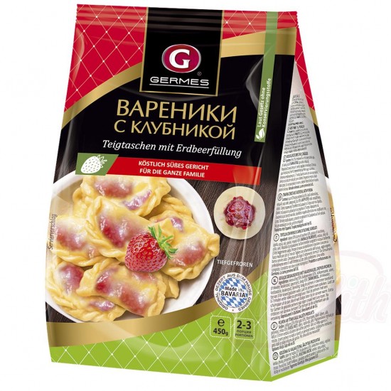 Вареники с клубникой Гермес 450г