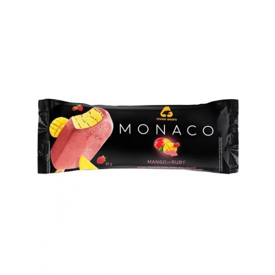 Monaco mangós, epres jégkrém csokoládébevonatban, pálcikán, 10% 80 g