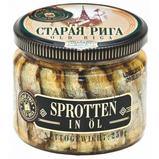 Рижские шпроты в масле Old Riga 250g