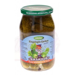 Огурцы малосольные 900мл Закуска Казачок