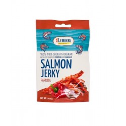 Полоски из филе кеты, соленые, сушеные с паприкой 42г Полоски из филе кеты, соленые, сушеные с паприкой 42г