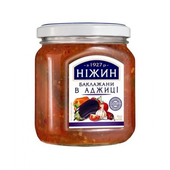 Баклажаны в аджике Нежин 450г