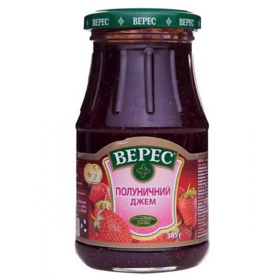 Варенье клубничное верес 385г