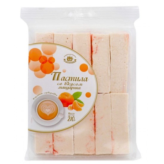 Пастила со вкусом мандарина 210г