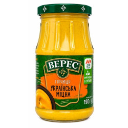 Горчица украинская острая Верес 190г (стекло)