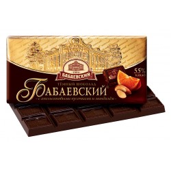 Шоколад с апельсином и миндалем Бабаевский 90г