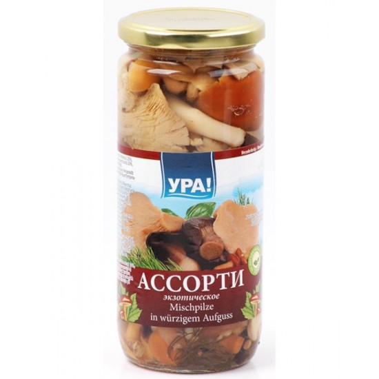 Грибы УРА ассорти экзотическое 500ml