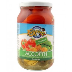 Vegyes konzervált zöldség KAZ/Leis 900ml par+ubr+squash 