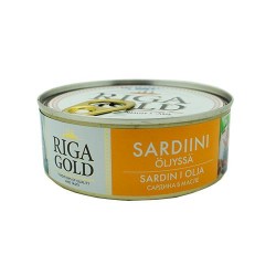 Сардина атлантич. в масле Рига Голд 240г