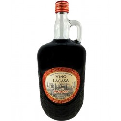 Вино мускат красное полусладкое 12% 1л