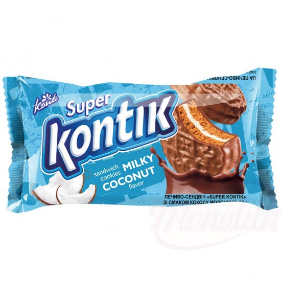 Szuper Kontik keksz, tej-kókusz ízű 90 g