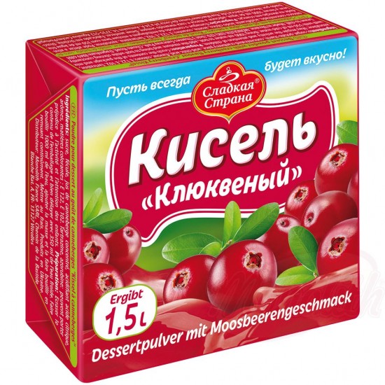 Кисель Сладкая Страна клюква 225г