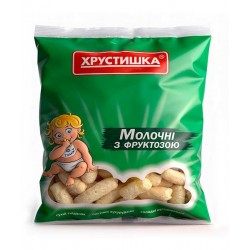Палочки кукурузные молочные c фруктозой, сладкие 60 гр