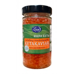 Икра лососевая кеты 340г Леон