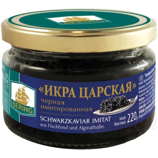 Икра имитация черная 220г Беринг