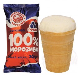 Мороженое 100% ванил. в ваф.стак. 150мл Рудь