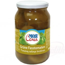 Помидоры бочковые зеленые Моя Семья 840г