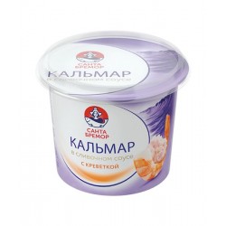 Паста  кальмар в соусе креветка  СБ 150гр