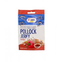 Полоски из филе минтая с кожей, соленые, сушеные c паприкой 42г Полоски из филе минтая с кожей, соленые, сушеные c паприкой 42г