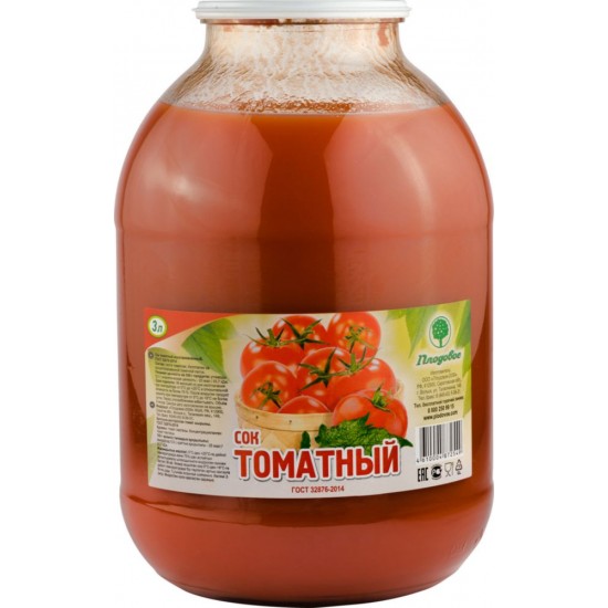 Сок томатный 3л прямого отжима