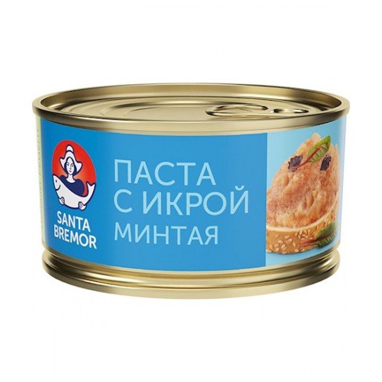 Пате с икрой минтая 130г Санта-Бремор