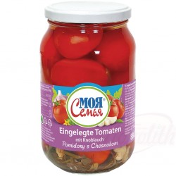 Помидоры Моя Семья с чесноком 880г