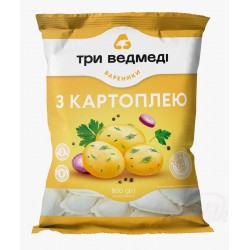 Вареники с картофелем 800г Три Медведя