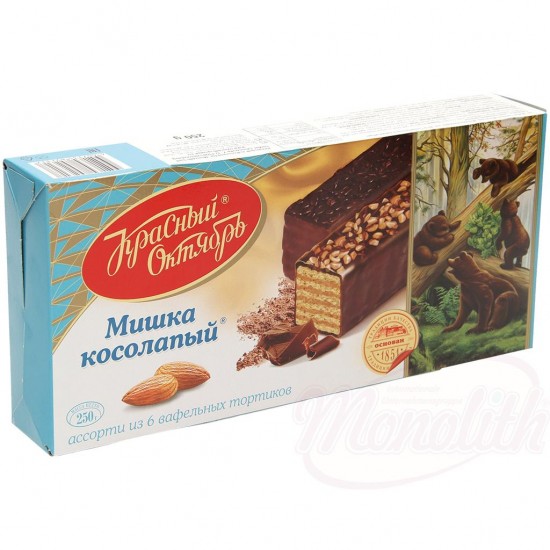 Вафельный торт мишка косолапый 250g