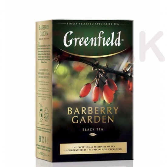 Greenfield Barberry Garden fekete tea, szálas, 100 g Greenfield Barberry Garden fekete tea, szálas, 100 g
