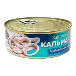 Кальмар в собст соку 240г Леон