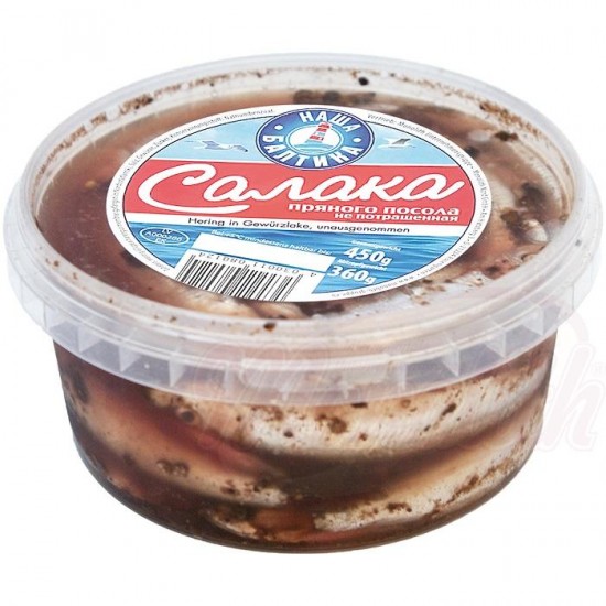Салака пряного посола Наша Балтика 450г