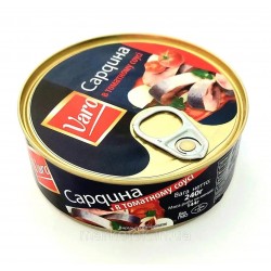 Sardínia paradicsommártásban, Varó 240 g