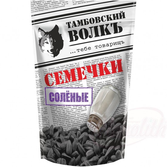 Семечки Тамбовский Волк соленые 200г