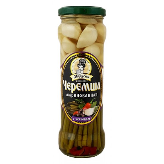 Konzervált medvehagyma és fokhagyma, 330 g