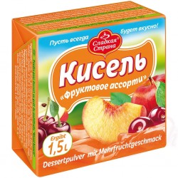 Кисель Сладкая Страна Фруктовое Ассорти 225г (12/уп) Кисель Сладкая Страна Фруктовое Ассорти 225г (12/уп)