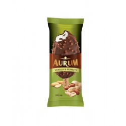 Мороженое AURUM ванильное с какао глаз.и арахисом 100ml