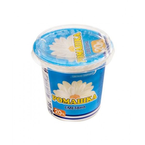 Сметана Ромашка 20% жир. 320г